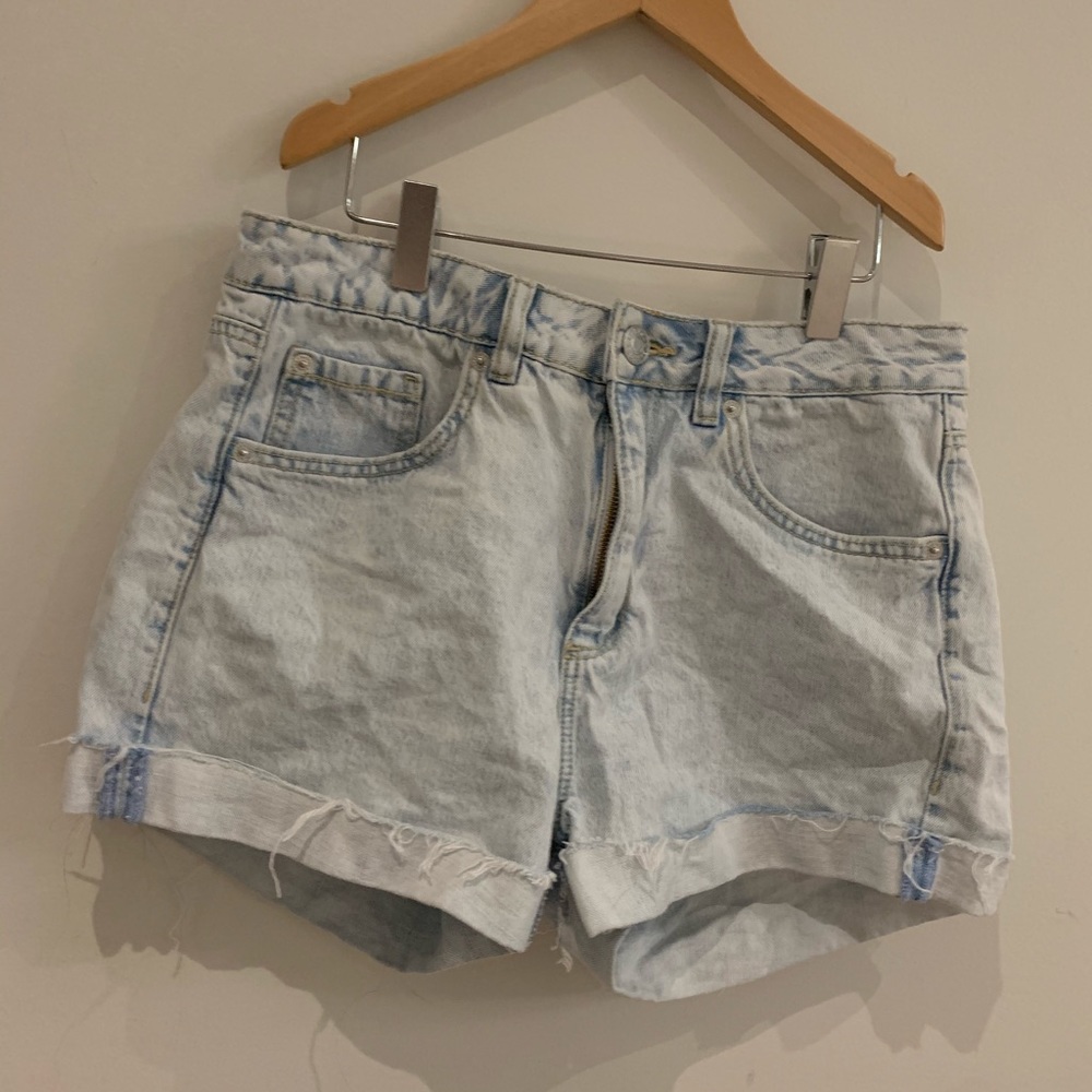 garage denim shorts